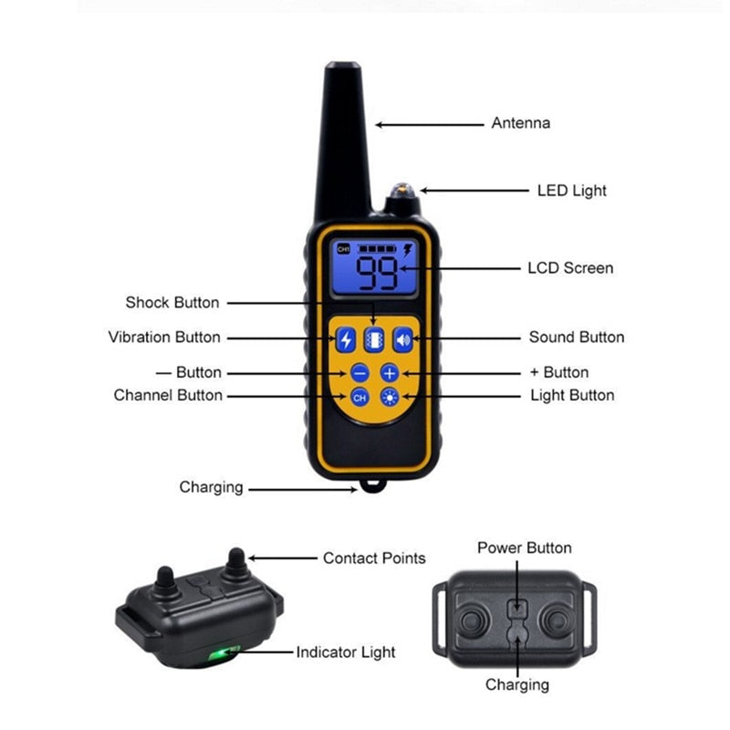 Dog Training E-Collar | 800yd & Waterproof